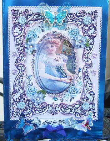 Vintage Lady Frame Card by Chris Keys