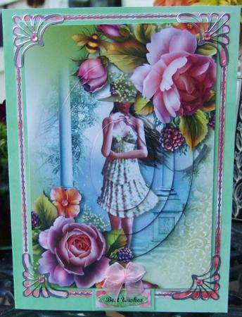 English Rose in the Summer Oval Pyramid by Chris Keys