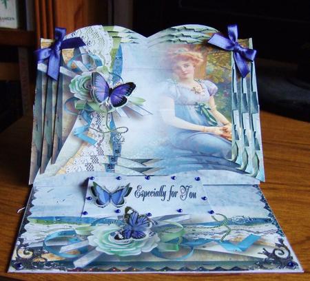 Vintage Lady 3 Page Easel Book by Chris Keys