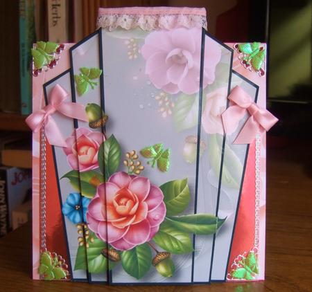 Art Deco Stacker Topper - Camellias by Chris Keys