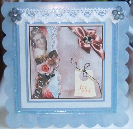 Vintage Girl Card by Chris Keys