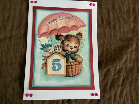 Flying High Birthday - Decoupage Card (age 1-5) by Chris Lawlor