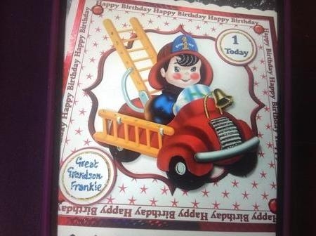 8x8 Lil Fireman Birthday Boy Mini Kit by Chris Lawlor