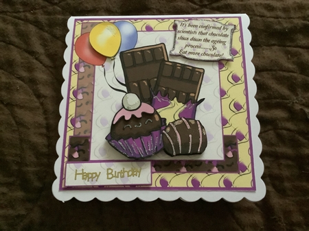 Eat more chocolate 7x7 by Chris Lawlor