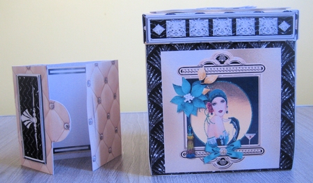 Deco the Halls  Large Double Exploding Box Surprise Kit. by Christine Smart
