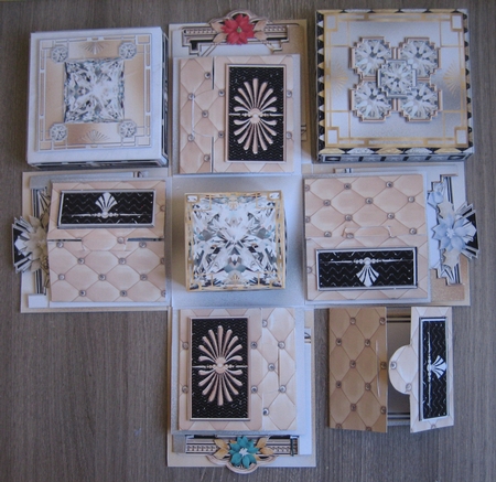 Deco the Halls  Large Double Exploding Box Surprise Kit. by Christine Smart
