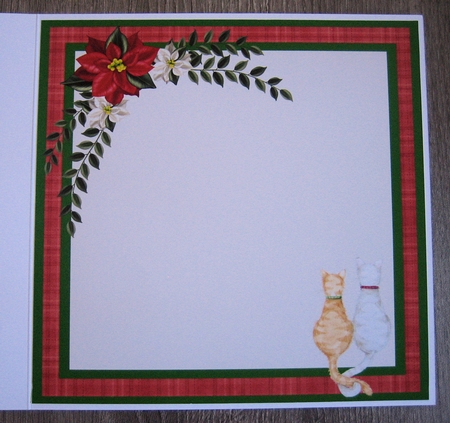 Waiting for santa christmas cats mini kit & decoupage by Christine Smart