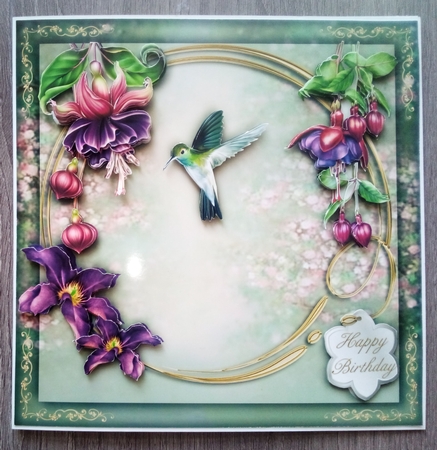 Satin Wings - Fuchsia by Christine Smart
