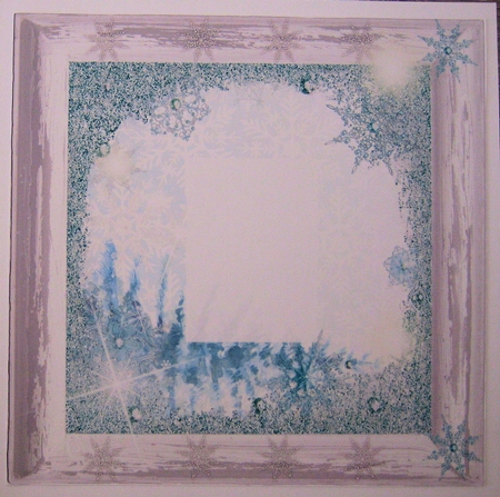Westie Dog Christmas Frame by Christine Smart