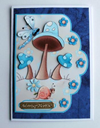 Simple Pleasures 3 Scallop Edge Card Front by Christine Smart