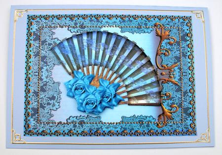 Fan of Roses by Christine Smart