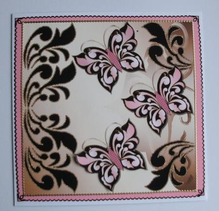 Graceful Butterflies 7x7 Topper 1 by Christine Smart