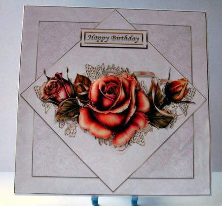 8x8 a Rose Plain and Simple by Christine Smart