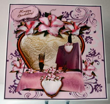 Lovely Hibiscus 8x8 by Christine Smart