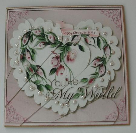 Affair of Roses Fan Topper 2 by Christine Smart