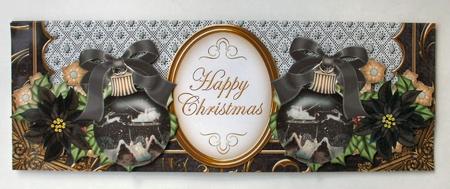 Christmas Night Happy Christmas Large Dl Decoupage Card Kit by Christine Smart