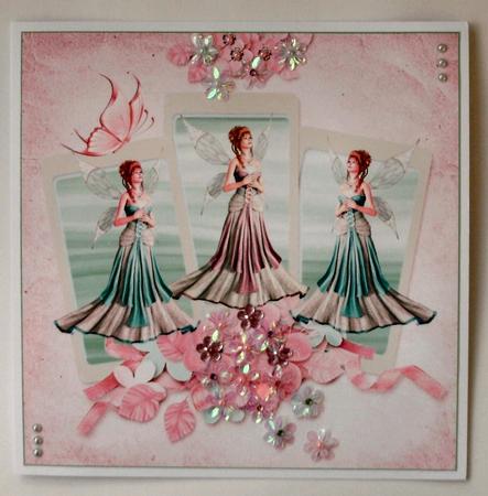 Fairy Queen Happy Birthday Fairy Kisses in Pink by Christine Smart