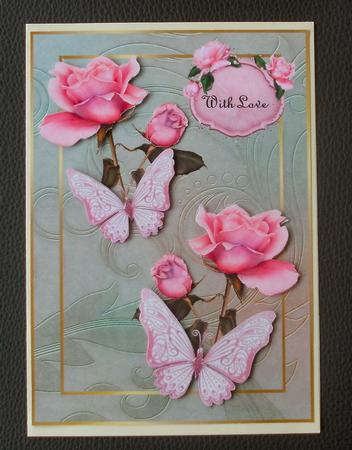 Roses and Butterflies by Christine Smart