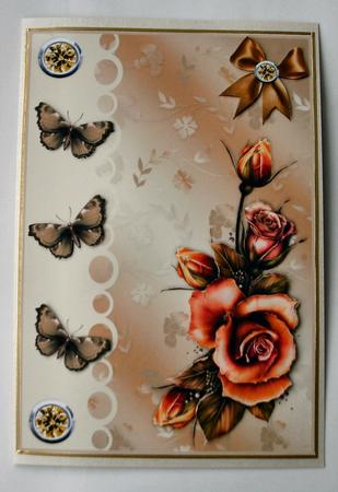 Rustic Rosesand Butterflies by Christine Smart