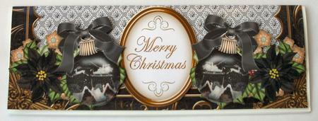 Christmas Night Merry Christmas Large Dl Card Kit by Christine Smart