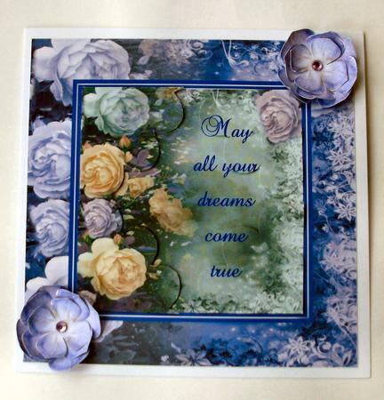 Rose Framed Roses - May All Your Dreams Come True by Christine Smart