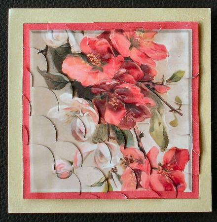 Pink and White Flowers Corner Stacker by Christine Smart