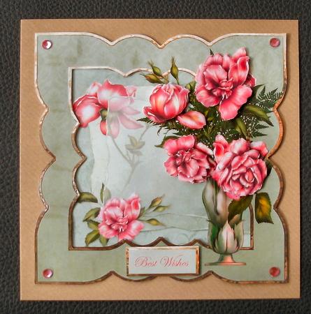 Vase of Pink Rose's by Christine Smart