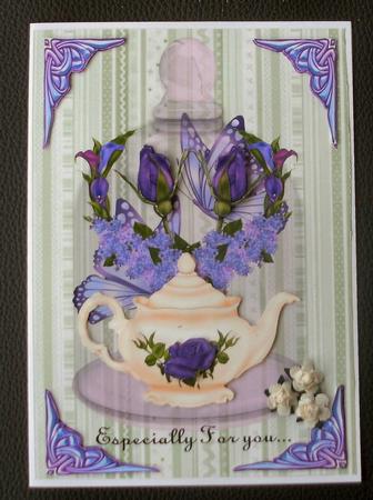 Bell Jar Purple and Green Beauty by Christine Smart