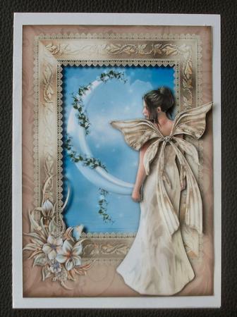 Golden Fae + Decoupage by Christine Smart