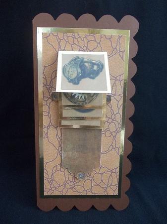 Vintage Fathers Day Steam Punk Waterfall Card by Chris Stow