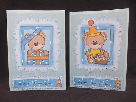Cute Birthday Teddy Toppers for Boys by Chris Stow