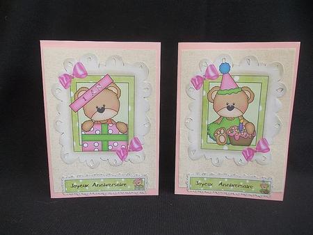 Cute Birthday Teddy Toppers for Girls by Chris Stow