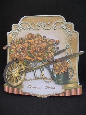 Golden Barrow Shaped Card Plus Bonus Gift Card by Chris Stow