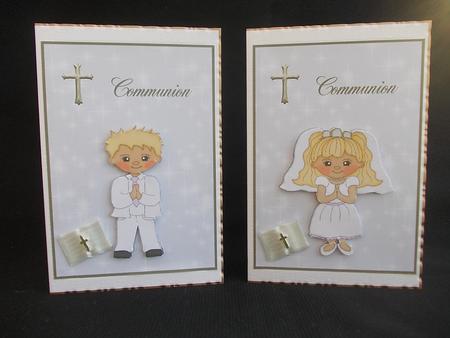 First Holy Communion Toppers - Boy & Girl by Chris Stow