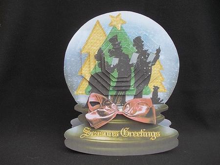 Christmas Snow Globe - Singing Carolers by Chris Stow