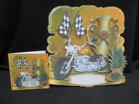 Racing Bike Birthday Card Plus Gift Card by Chris Stow