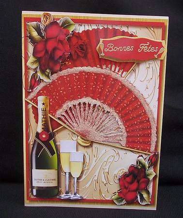 Beautiful Red Fans and Champagne  by Chris Stow