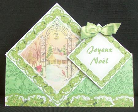 Winter Garden Christmas Diamond Doily Stand Up Card Mini Kit by Chris Stow