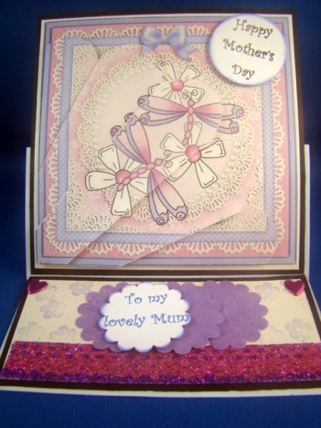 Dreamy Dragonflies Quick Card - Fan Pyramage Topper by Chris Williams