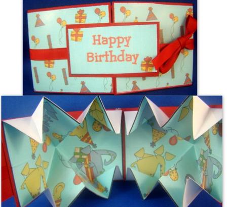 Dinosaur Party Exploding Card by Chris Williams