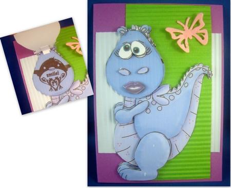 Flirty Dragon Flip-up Card by Chris Williams
