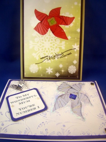 Poinsettia Iris Folding by Chris Williams