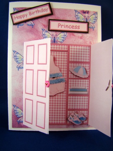 Pink Princess Wardrobe Card by Chris Williams