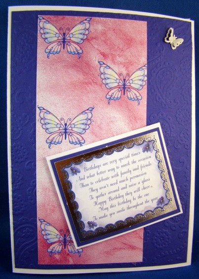 Butterlies Background Paper - Lilac by Chris Williams