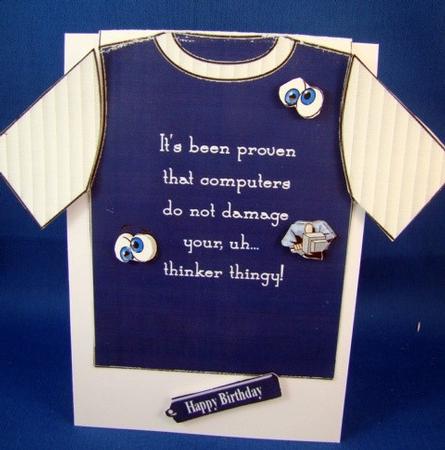 It's a Man Thing T-shirt Card 2 by Chris Williams