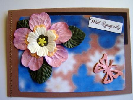 Fuzzy Frosted Glass Flowers in Blue (design 1) by Chris Williams