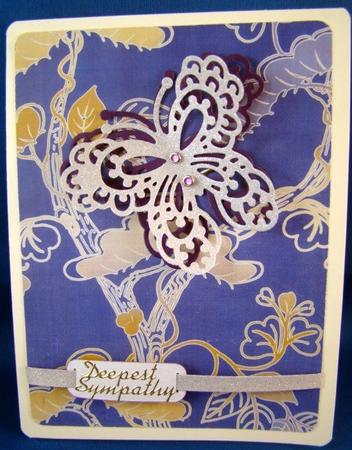 Oriental Iris Blue 2 A4 Backing Paper by Chris Williams