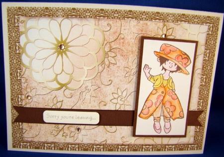 The Shoe Fairy Peach 2 A4 Backing Paper by Chris Williams