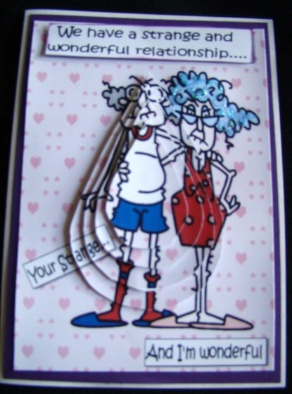 Stella and Gus Have a Strange Relationship Teardrop Pyramid by Chris Williams