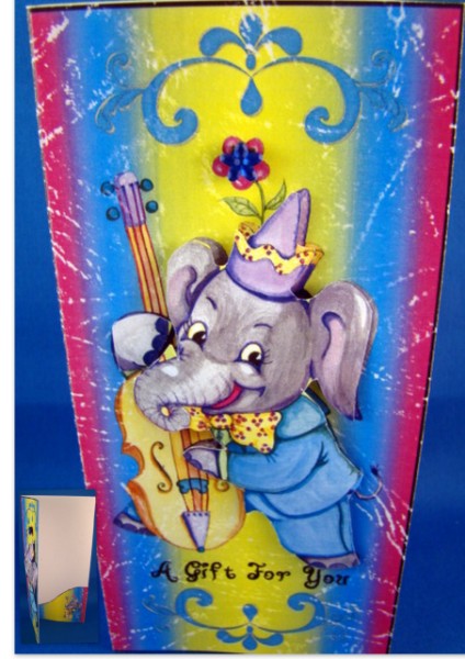 Voucher Card - Musical Elephant by Chris Williams